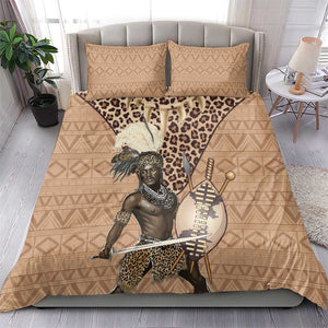 South Africa Zulu People Bedding Set Zulu Warrior - African Pattern