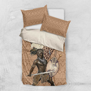 South Africa Zulu People Bedding Set Zulu Warrior - African Pattern