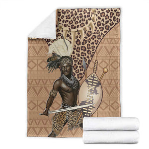 South Africa Zulu People Blanket Zulu Warrior - African Pattern