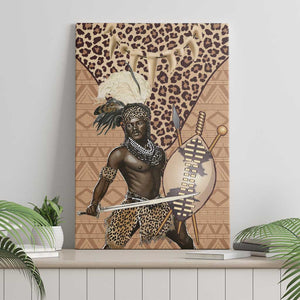 South Africa Zulu People Canvas Wall Art Zulu Warrior - African Pattern