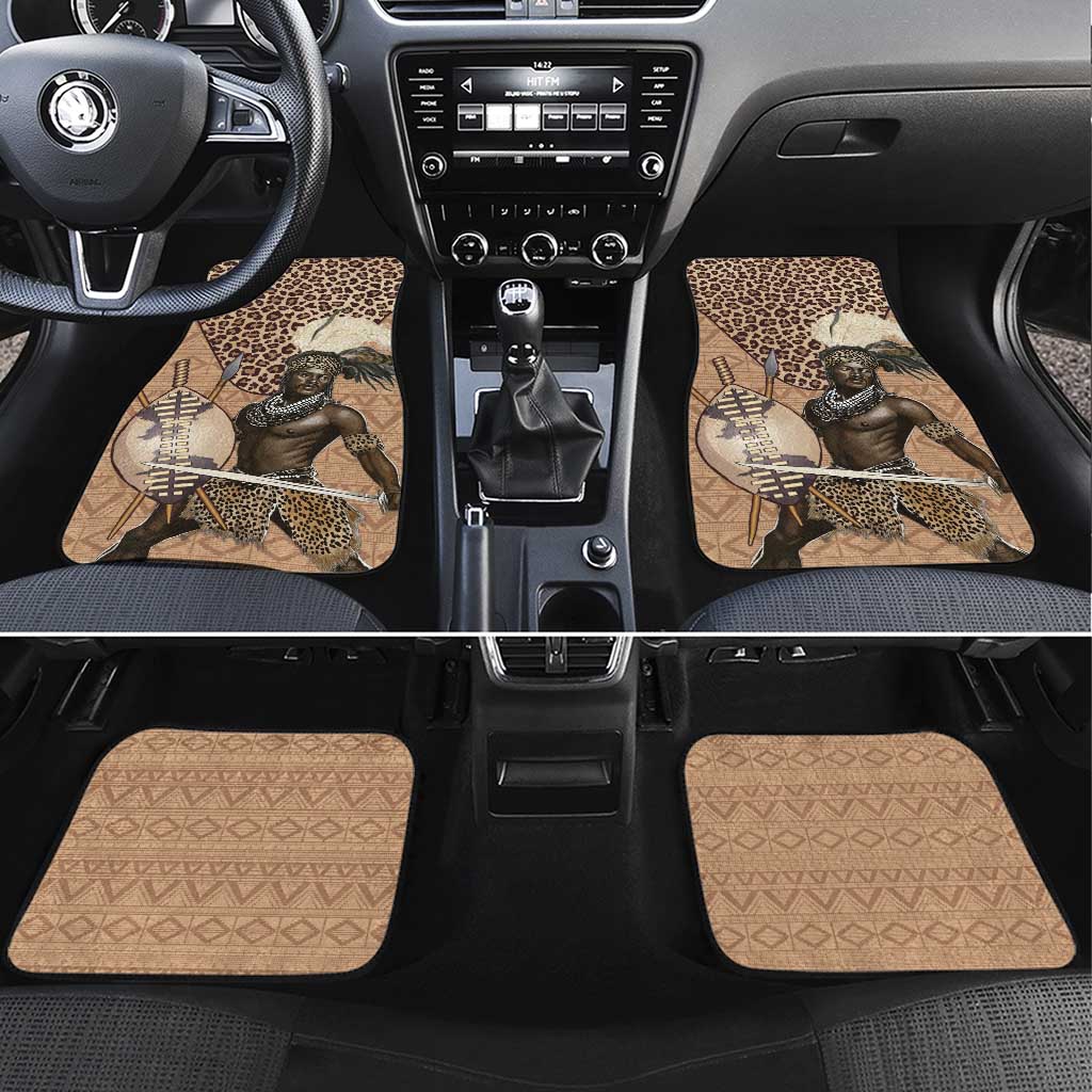 South Africa Zulu People Car Mats Zulu Warrior - African Pattern