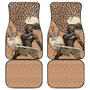 South Africa Zulu People Car Mats Zulu Warrior - African Pattern