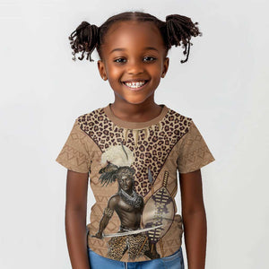 South Africa Zulu People Kid T shirt Zulu Warrior - African Pattern