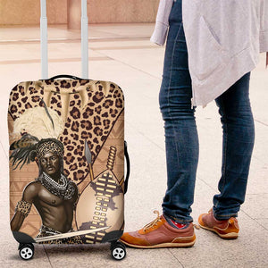 South Africa Zulu People Luggage Cover Zulu Warrior - African Pattern