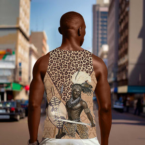 South Africa Zulu People Men Tank Top Zulu Warrior - African Pattern