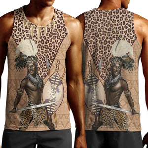 South Africa Zulu People Men Tank Top Zulu Warrior - African Pattern