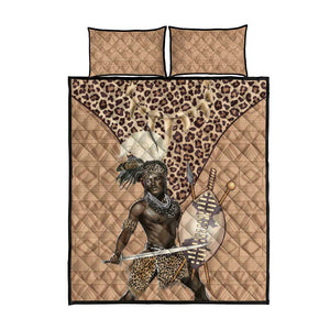 South Africa Zulu People Quilt Bed Set Zulu Warrior - African Pattern