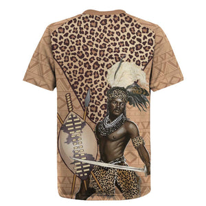 South Africa Zulu People Rugby Jersey Zulu Warrior - African Pattern