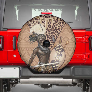 South Africa Zulu People Spare Tire Cover Zulu Warrior - African Pattern