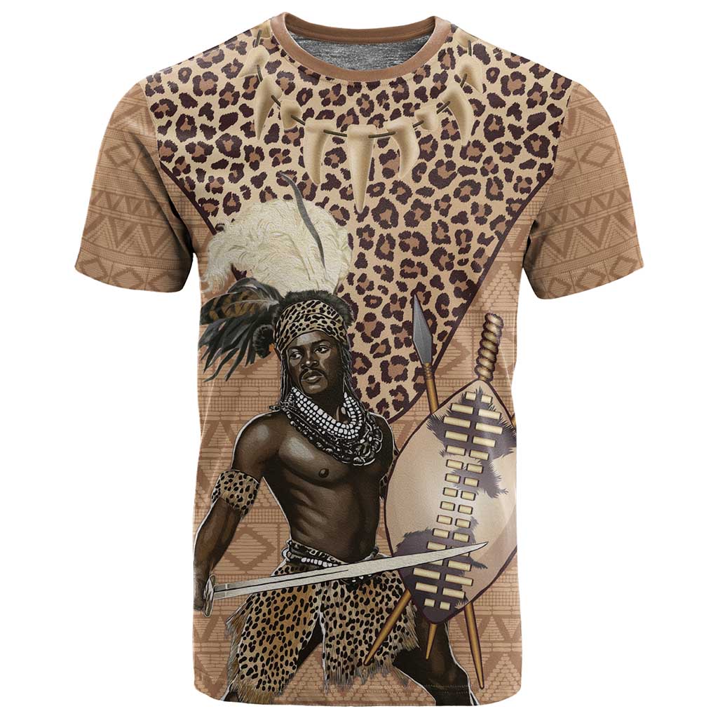 South Africa Zulu People T shirt Zulu Warrior - African Pattern