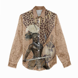 South Africa Zulu People Women Casual Shirt Zulu Warrior - African Pattern