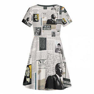 Civil Rights Leaders Kid Short Sleeve Dress African-American History Month