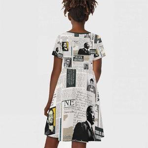 Civil Rights Leaders Kid Short Sleeve Dress African-American History Month