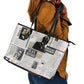 Civil Rights Leaders Leather Tote Bag African-American History Month
