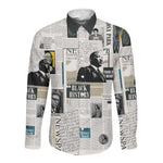 Civil Rights Leaders Long Sleeve Button Shirt African-American History Month