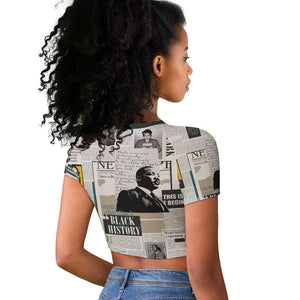 Civil Rights Leaders Raglan Cropped T shirt African-American History Month