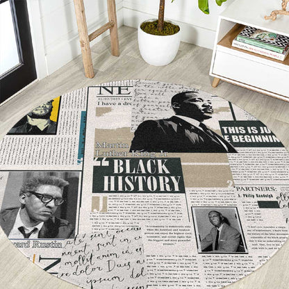 Civil Rights Leaders Round Carpet African-American History Month