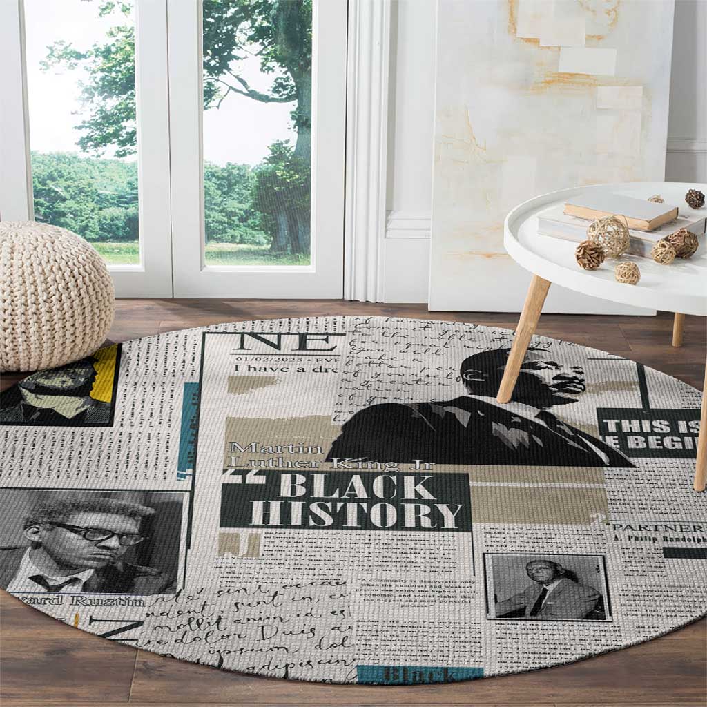 Civil Rights Leaders Round Carpet African-American History Month
