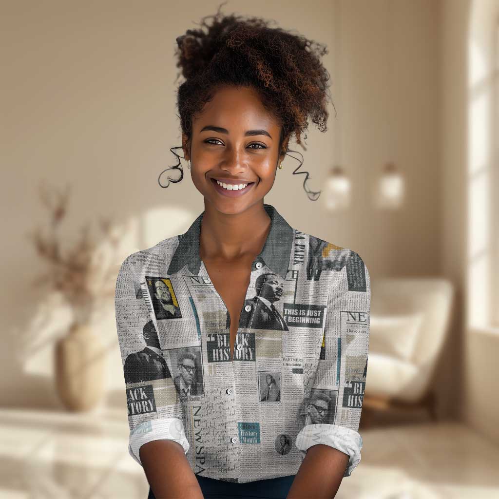 Civil Rights Leaders Women Casual Shirt African-American History Month LT15