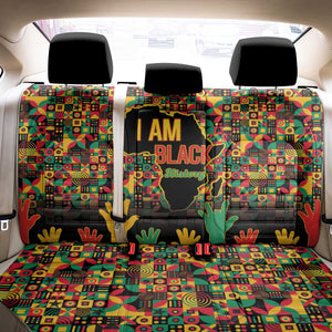 Black History Month Back Car Seat Cover I'm Black And I'm Proud