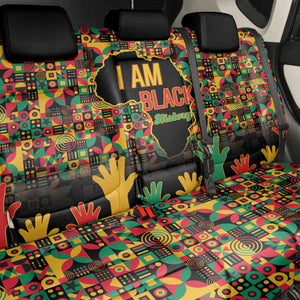 Black History Month Back Car Seat Cover I'm Black And I'm Proud