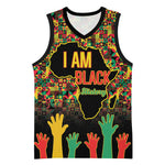 Black History Month Basketball Jersey I'm Black And I'm Proud LT15