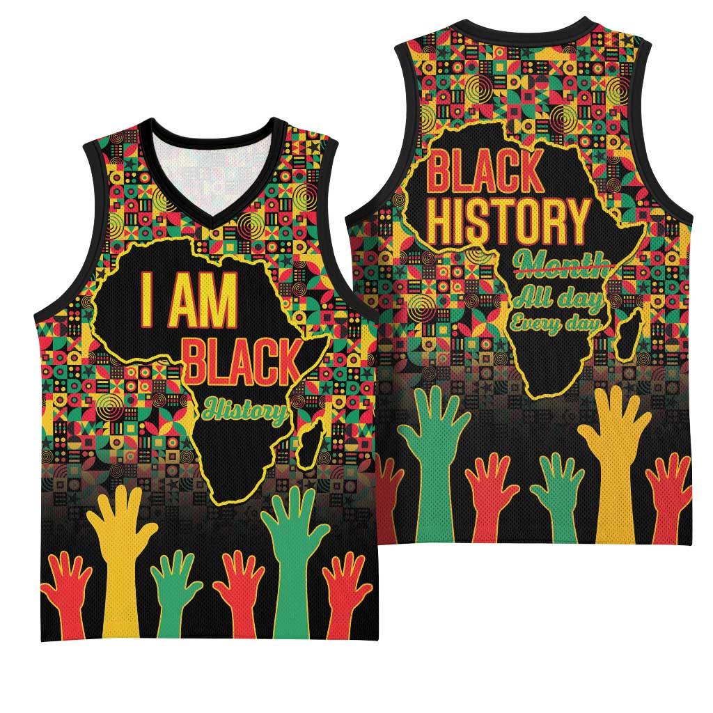 Black History Month Basketball Jersey I'm Black And I'm Proud LT15
