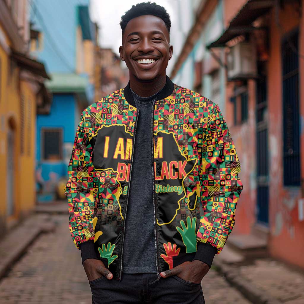 Black History Month Bomber Jacket I'm Black And I'm Proud
