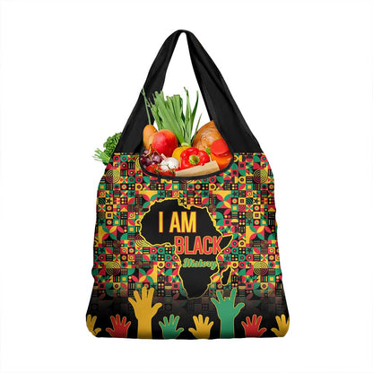 Black History Month Grocery Bag I'm Black And I'm Proud