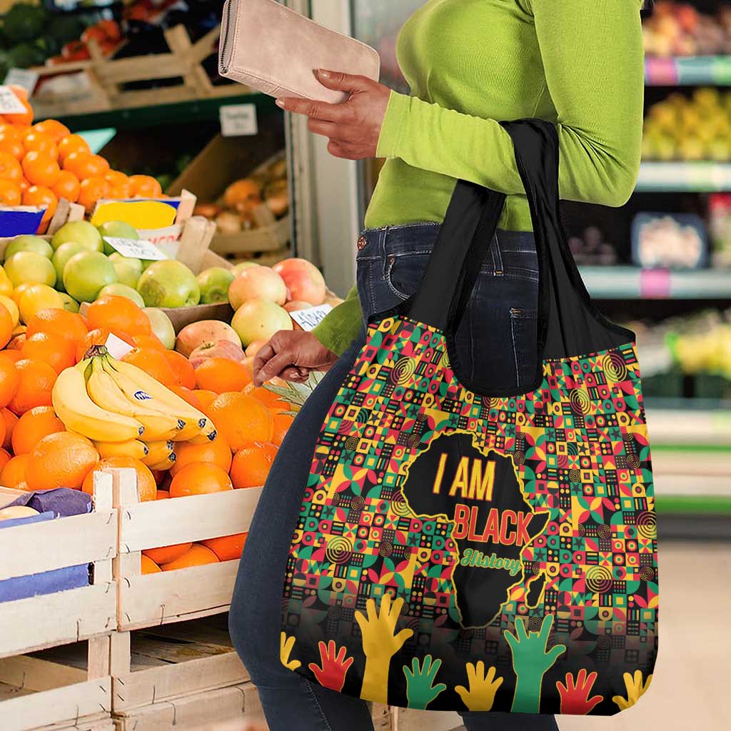 Black History Month Grocery Bag I'm Black And I'm Proud