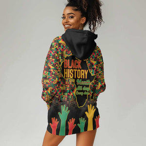 Black History Month Hoodie Dress I'm Black And I'm Proud