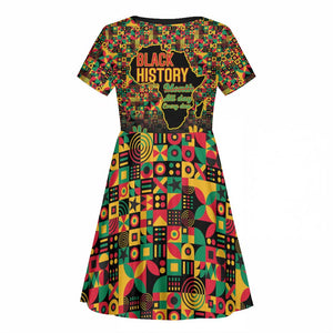 Black History Month Kid Short Sleeve Dress I'm Black And I'm Proud