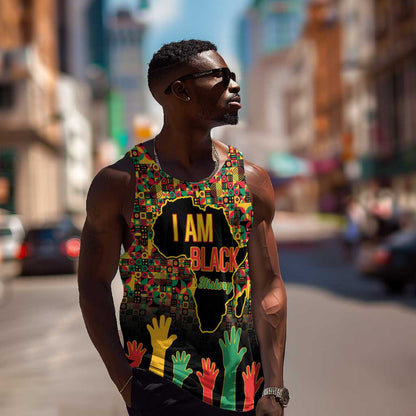 Black History Month Men Tank Top I'm Black And I'm Proud