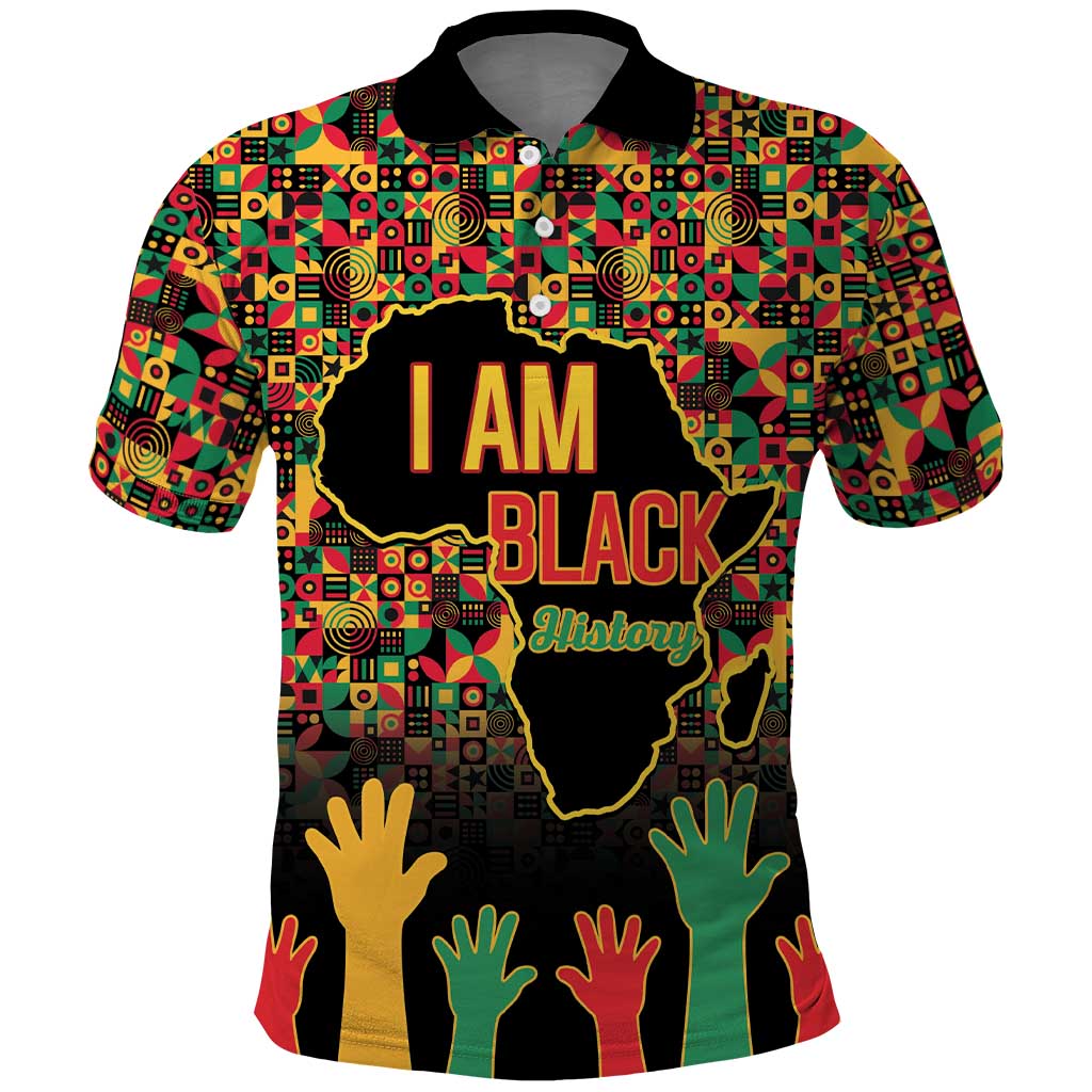 Black History Month Polo Shirt I'm Black And I'm Proud