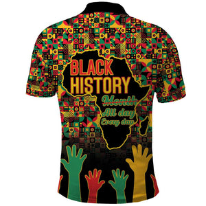 Black History Month Polo Shirt I'm Black And I'm Proud