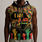 Black History Month Sleeveless Zip Hoodie I'm Black And I'm Proud - African Pride