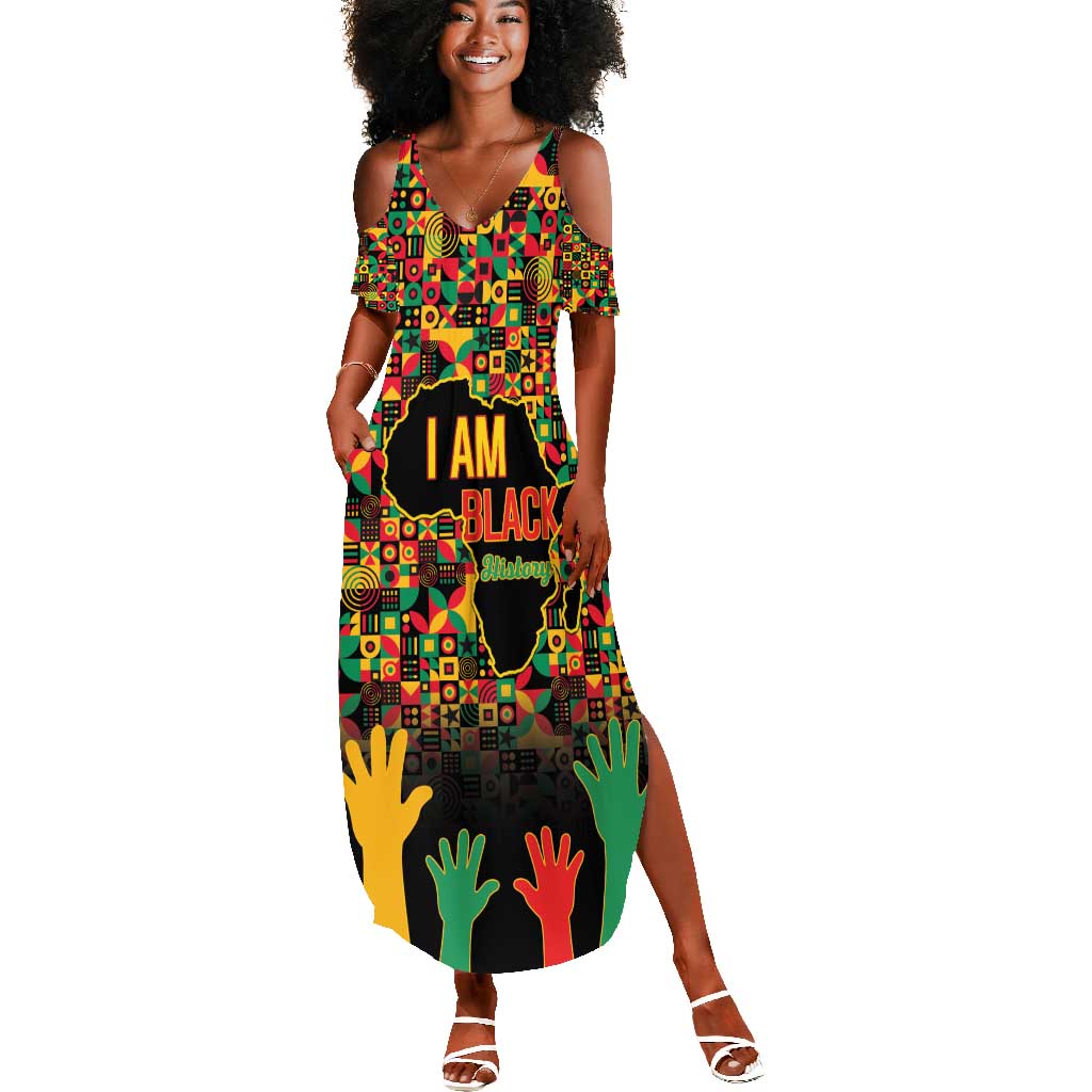 Black History Month Summer Maxi Dress I'm Black And I'm Proud