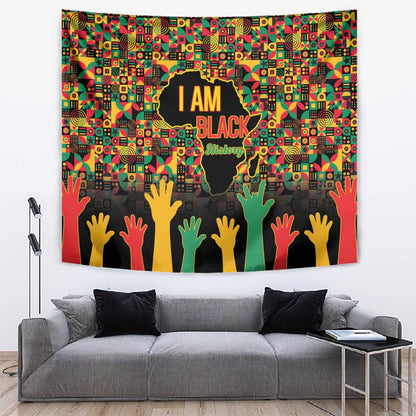Black History Month Tapestry I'm Black And I'm Proud