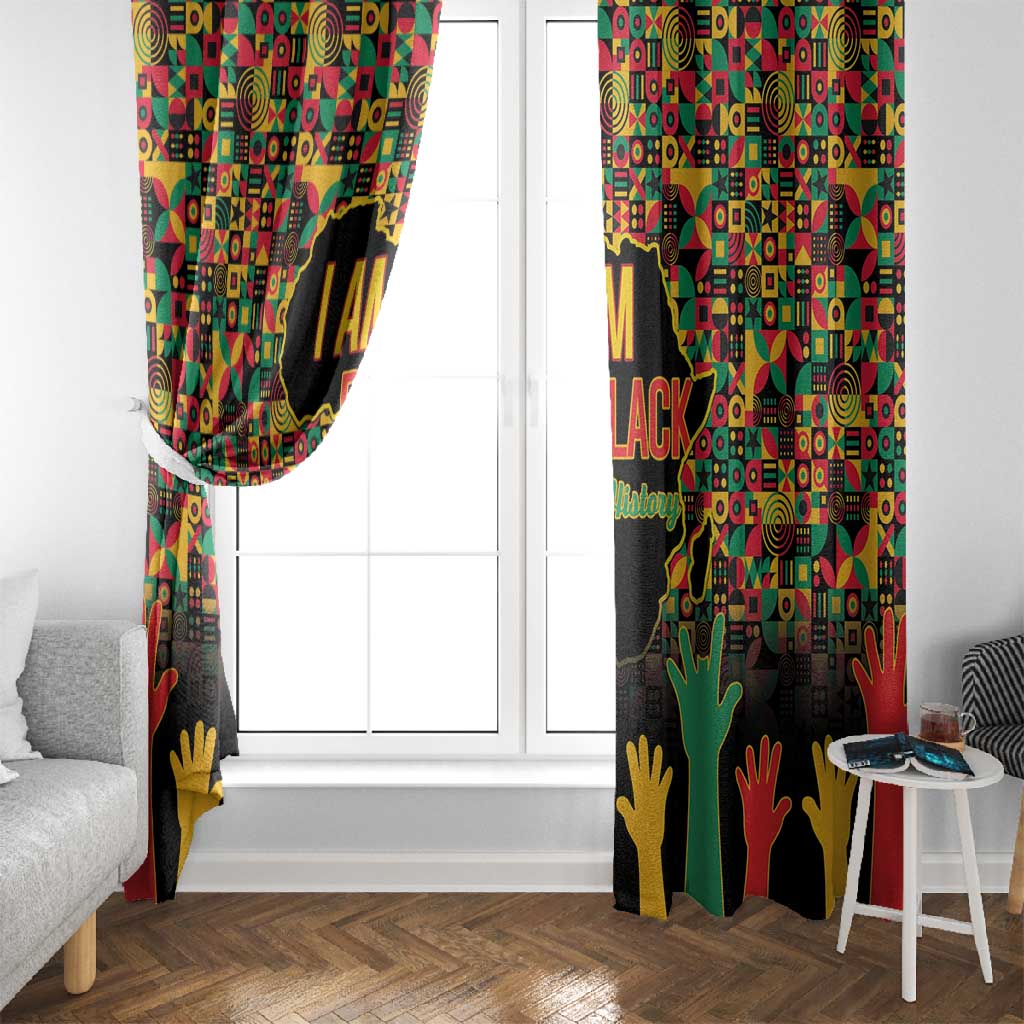 Black History Month Window Curtain I'm Black And I'm Proud