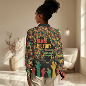 Black History Month Women Casual Shirt I'm Black And I'm Proud