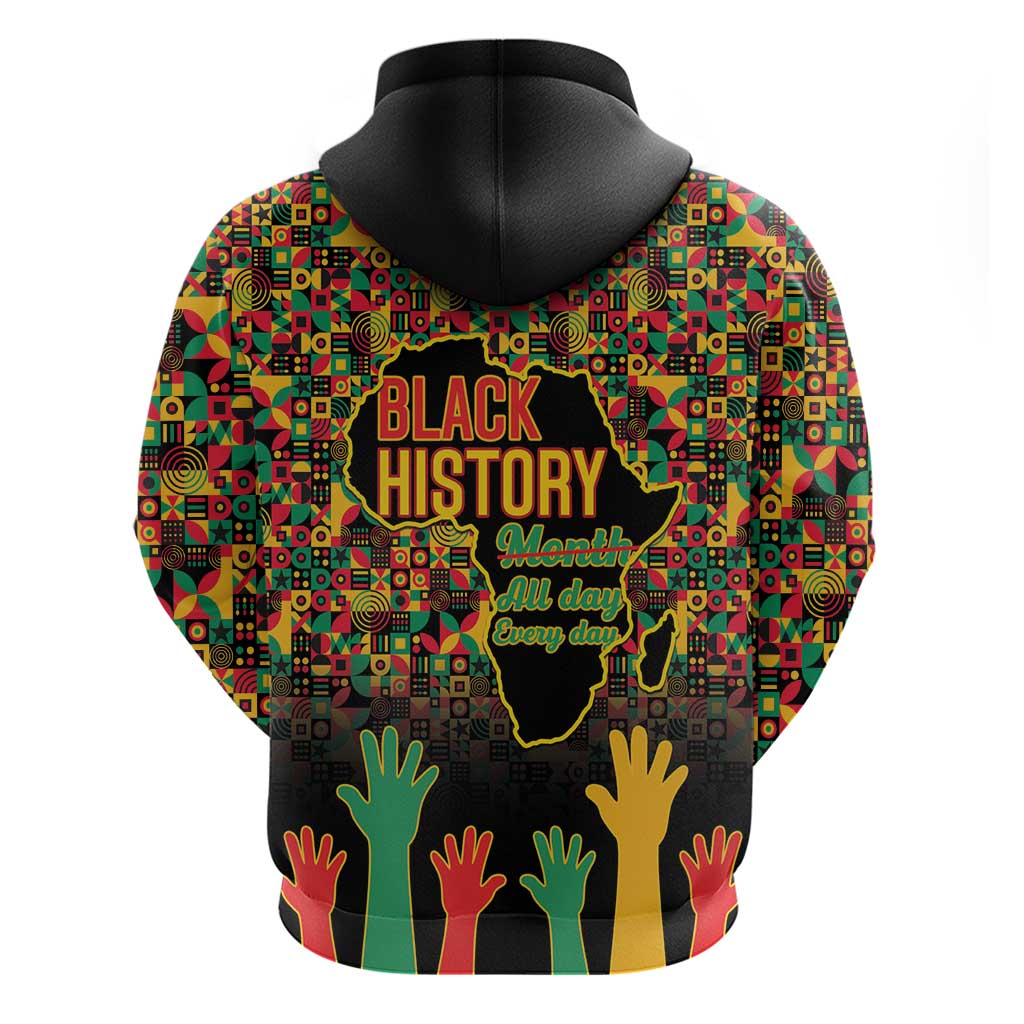 Black History Month Zip Hoodie I'm Black And I'm Proud