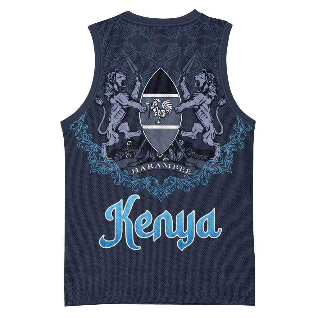Happy Eid Al-Adha Basketball Jersey Kenya Mubarak LT15