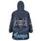 Happy Eid Al-Adha Kid Wearable Blanket Hoodie Kenya Mubarak