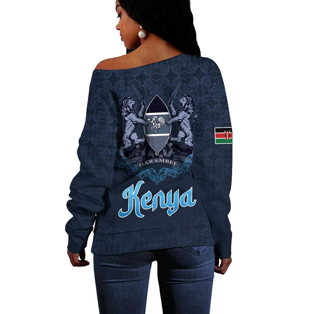 Happy Eid Al-Adha Off Shoulder Sweater Kenya Mubarak