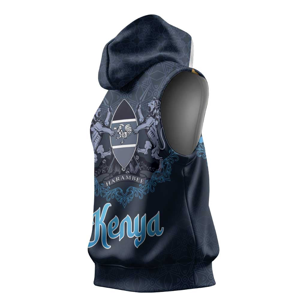 Happy Eid Al-Adha Sleeveless Hoodie Kenya Mubarak - African Pride
