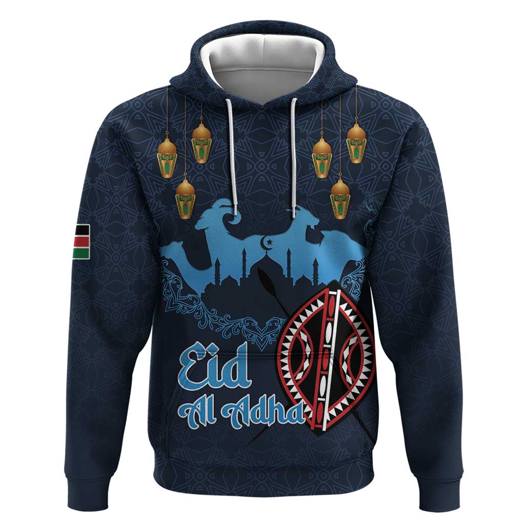 Happy Eid Al-Adha Zip Hoodie Kenya Mubarak