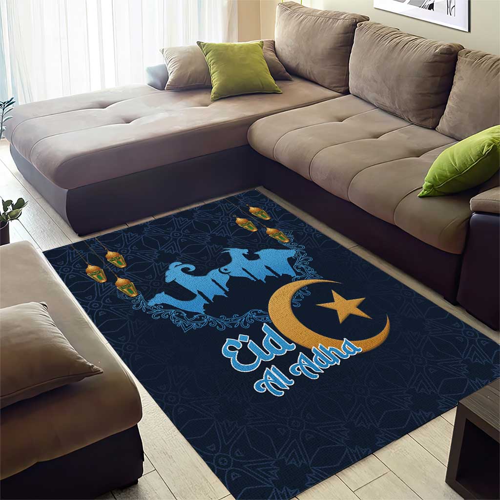 Happy Eid Al-Adha Area Rug Algeria Mubarak