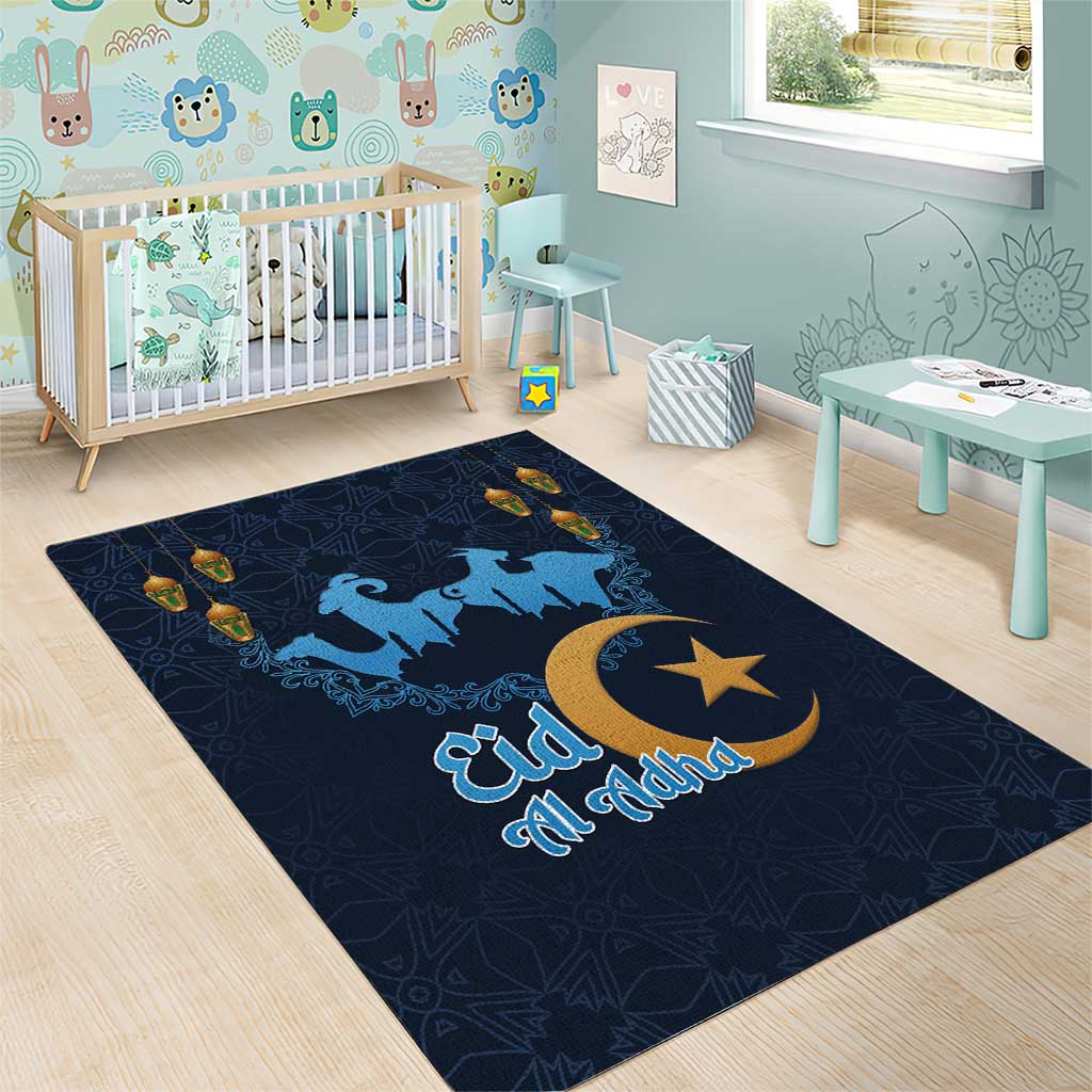 Happy Eid Al-Adha Area Rug Algeria Mubarak