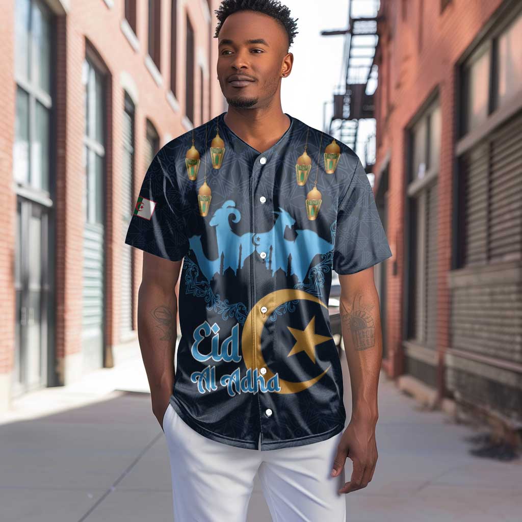 Happy Eid Al-Adha Baseball Jersey Algeria Mubarak