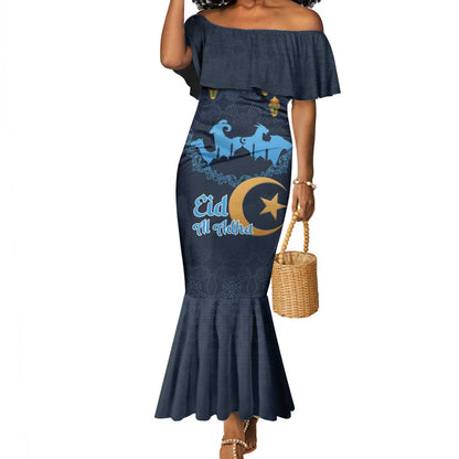 Happy Eid Al-Adha Mermaid Dress Algeria Mubarak